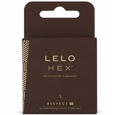 Презервативы Lelo Hex Respect XL увеличенного размера 3 шт Презервативы Lelo Hex Respect XL увеличенного размера 3 шт