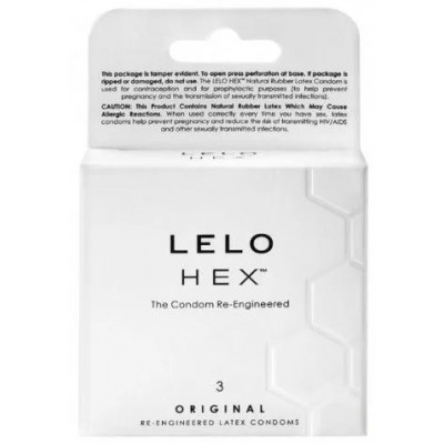 Презервативы Lelo Hex 3 шт Презервативы Lelo Hex 3 шт