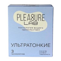 Ультратонкие презервативы Pleasure Lab 3 шт