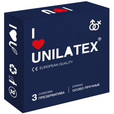 Особо прочные презервативы Unilatex Extra Strong 3 шт Особо прочные презервативы Unilatex Extra Strong 3 шт