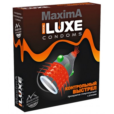 Презерватив Luxe Maxima Контрольный Выстрел 1 шт Презерватив Luxe Maxima Контрольный Выстрел 1 шт