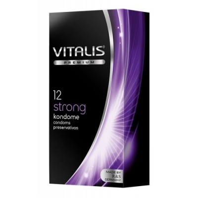 Презервативы Vitalis Premium №12 Strong - сверхпрочные Презервативы Vitalis Premium №12 Strong - сверхпрочные