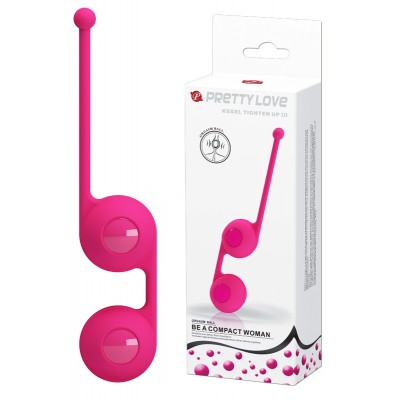 Вагинальные шарики со смещённым центром тяжести Pretty Love Kegel Tighten Up III розовые Вагинальные шарики со смещённым центром тяжести Pretty Love Kegel Tighten Up III розовые