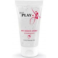 Гель-лубрикант водный для секса и массажа  Just Play с ароматом клубники 50 мл