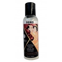 Съедобный массажный крем Shunga Sparkling Strawberry Wine со вкусом клубники в шампанском 60 мл