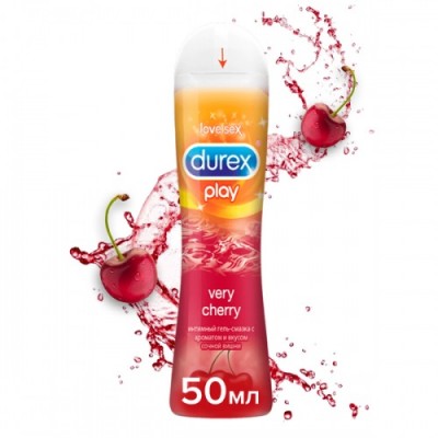 Гель-смазка Durex Play Very Cherry со вкусом вишни 50 мл Гель-смазка Durex Play Very Cherry со вкусом вишни 50 мл