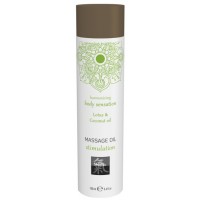 Массажное масло Shiatsu Stimulation с ароматом лотоса и кокосового масла 100 мл