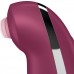 Клиторальный вибростимулятор с пульсацией Satisfyer Tap And Climax 2 бордовый