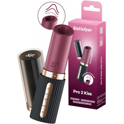 Вакуумно-волновой стимулятор-помада с вибрацией Satisfyer Pro 2 Kiss Вакуумно-волновой стимулятор-помада с вибрацией Satisfyer Pro 2 Kiss