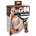 Двойной страпон черного цвета Double Strap On