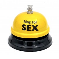 Звонок настольный Ring For Sex желтый
