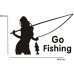 Виниловая наклейка на авто Go Fishing