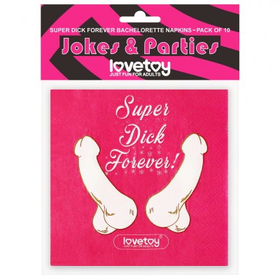 Бумажные салфетки Super Dick Forever 10 шт Бумажные салфетки Super Dick Forever 10 шт