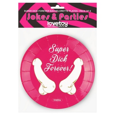 Бумажные тарелки Super Dick Forever 6 шт Бумажные тарелки Super Dick Forever 6 шт