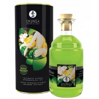 Возбуждающее массажное масло-афродизиак Shunga Intimate Kisses c ароматом зеленого чая 100 мл