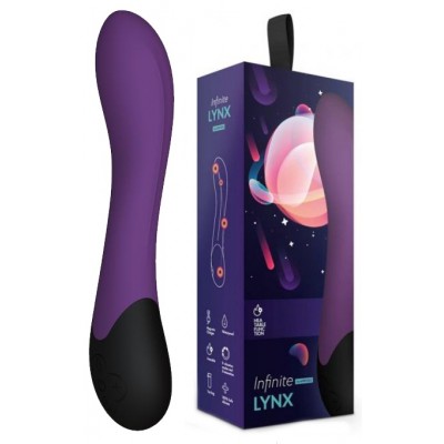 Вибратор Lynx для стимуляции точки G и подогревом сливового цвета
