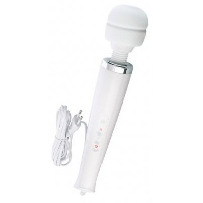 Белый вибромассажер Super massager с 10 режимами вибрации