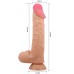 Реалистичный вибратор с эффектом двойной кожи телесный Pretty Love Sliding Skin Sadik 24 см