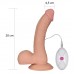 Реалистичный вибратор The Ultra Soft Dude с выносным пультом управления 20 см