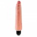 Телесный вибратор-реалистик 9 Vibrating Stiffy 28 см