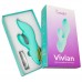 Перезаряжаемый вибратор с клиторальным стимулятором Eromantica Vivian