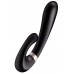 Смарт-вибратор со стимулятором клитора и функцией нагрева Satisfyer Heat Wave Black