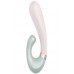 Смарт-вибратор со стимулятором клитора и функцией нагрева Satisfyer Heat Wave Mint