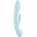 Двусторонний вибратор с клиторальным стимулятором Satisfyer Triple Oh Blue
