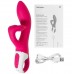 Вибратор для точки G с загнутым клиторальным стимулятором Satisfyer Embrace Me малиновый