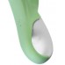 Расширяющийся смарт-вибратор с клиторальным стимулятором Satisfyer Air Pump Bunny 5+ зеленый