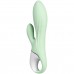 Расширяющийся смарт-вибратор с клиторальным стимулятором Satisfyer Air Pump Bunny 5+ зеленый
