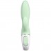 Расширяющийся смарт-вибратор с клиторальным стимулятором Satisfyer Air Pump Bunny 5+ зеленый