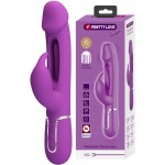 Перезаряжаемый вибратор с клиторальным стимулятором и стимулирующим язычком для зоны G Pretty Love Kampas