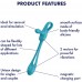 Многофункциональный вибратор для пар с гибкой основой Satisfyer Plug & Play 1 голубой