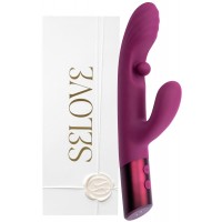 Фиолетовый вибратор-кролик с плавающим стимулятором для зоны G Selove Swrily