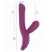Фиолетовый вибратор-пульсатор с вакуумным клиторальным стимулятором Selove Caress
