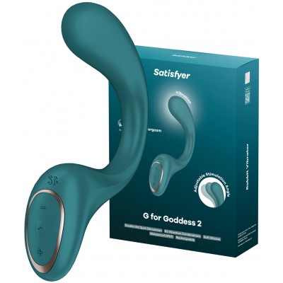 Вибратор для стимуляции зоны G Satisfyer G for Goddess 2 зеленый Вибратор для стимуляции зоны G Satisfyer G for Goddess 2 зеленый