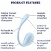 Мощный смарт-вибростимулятор Satisfyer Smooth Petal голубой