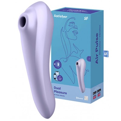 Клиторальный смарт-стимулятор с вибрацией Satisfyer Dual Pleasure сиреневый