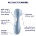 Вакуумно-волновой стимулятор клитора Satisfyer Pro 2 голубой