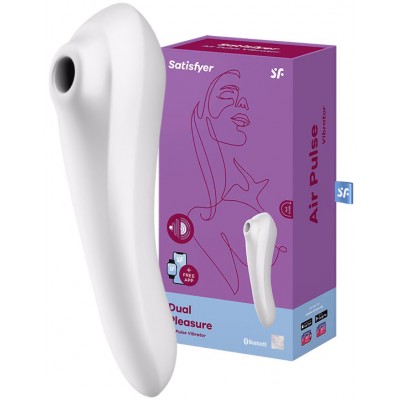 Клиторальный смарт-стимулятор с вибрацией Satisfyer Dual Pleasure белый