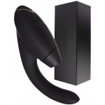 Роскошный вакуумный вибростимулятор для G точки и клитора Womanizer InsideOut черный