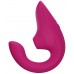 Бесконтактный вакуумно-волновой стимулятор клитора с вибрацией и вагинальным отростком Womanizer Blend малиновый
