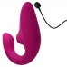 Бесконтактный вакуумно-волновой стимулятор клитора с вибрацией и вагинальным отростком Womanizer Blend малиновый