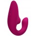 Бесконтактный вакуумно-волновой стимулятор клитора с вибрацией и вагинальным отростком Womanizer Blend малиновый