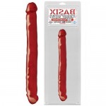 Двухсторонний фаллоимитатор Basix Rubber Works 12 in Double Dong Red