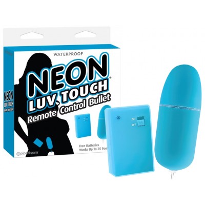 Виброяйцо на дистанционном управлении Neon Luv Touch Remote Control Bullet Blue Виброяйцо на дистанционном управлении Neon Luv Touch Remote Control Bullet Blue
