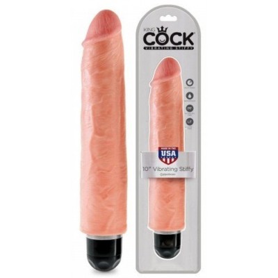 Телесный вибратор-реалистик 10 Vibrating Stiffy Телесный вибратор-реалистик 10 Vibrating Stiffy