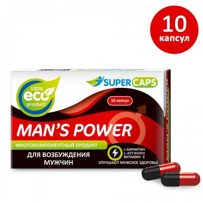 Средство возбуждающее для мужчин с L-carnitin Mans Power 10 капсул Средство возбуждающее для мужчин с L-carnitin Mans Power 10 капсул