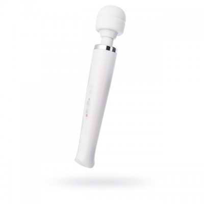 Перезаряжаемый белый вибромассажер Super massager с 10 режимами вибрации